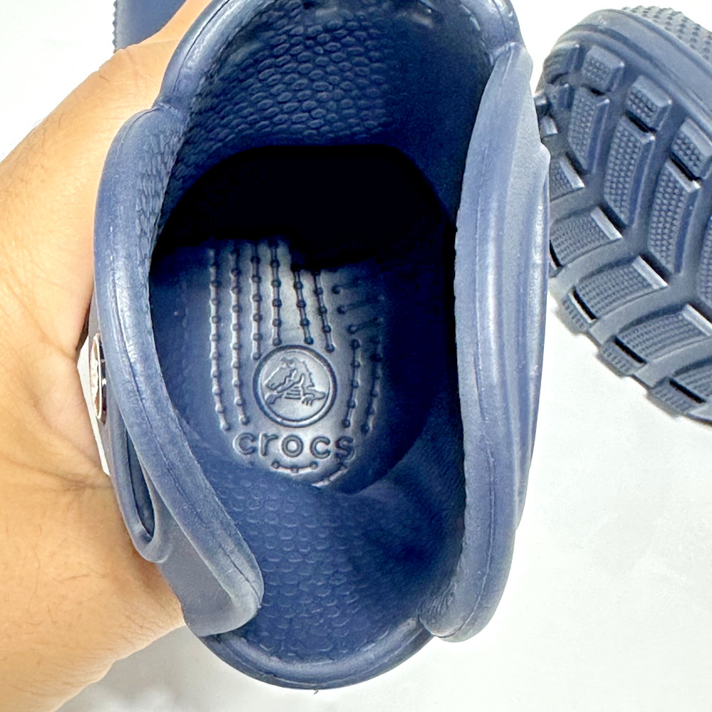 Crocs Youth Handle It Rain Boots Childrens Size C8 Navy Blue Waterproof Shoes - Picture 7 of 8